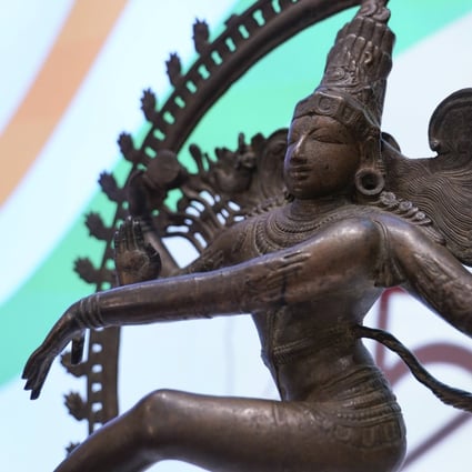 The stolen objects being returned to India include this bronze Shiva Nataraja valued at US$4 million. Photo: AP