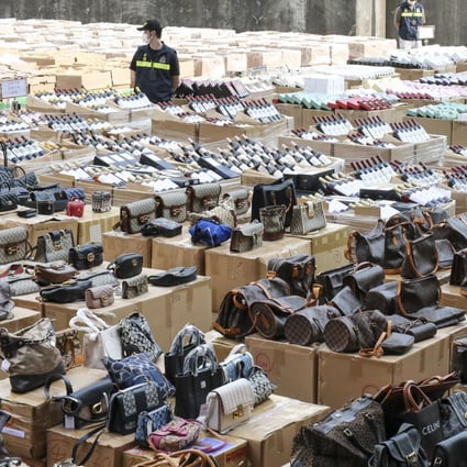 The extensive haul uncovered by customs could fill a multilevel department store. Photo: Felix Wong