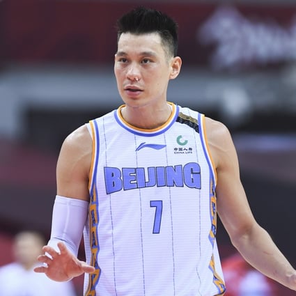 Jeremy Lin in action for the Beijing Ducks during the CBA play-offs semi-finals match against the Guangdong Southern Tigers in the 2019-2020 Chinese Basketball Association. Photo: Xinhua