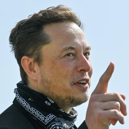 Tesla CEO Elon Musk gestures as he visits the construction site of a Gigafactory in Gruenheide, near Berlin, on August 13. Musk sparked widespread speculation on Twitter when he posted an ancient Chinese poem about fratricide. Photo: Reuters