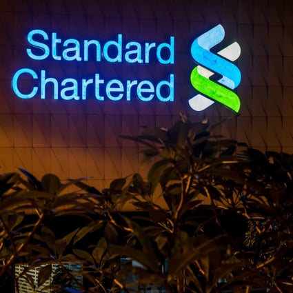 The exterior of a Standard Chartered bank branch in Hong Kong. Photo: Bloomberg
