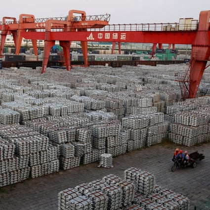The price of aluminium was about US$2,700 a tonne on Friday, after touching a 13-year high of US$3,000 earlier this month. Photo: Reuters