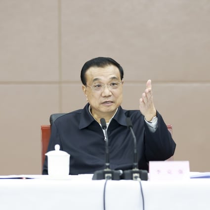 Chinese Premier Li Keqiang chairs a symposium at the State Administration for Market Regulation. Photo: Xinhua