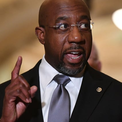 US Senator Raphael Warnock, Democrat of Georgia, has introduced a bill that would further restrict the ability of Chinese businesses to acquire US companies that hold personal data about US citizens. Photo: AFP