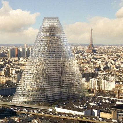 The Triangle Tower will be a rare high-rise addition to the Paris skyline. Photo: Herzog & de Meuron