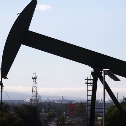 An oil pumpjack stands idle in Long Beach, California, potentially leaking methane gas. More than 100 countries have signed a commitment to reduce their methane emissions by at least 30 per cent by 2030. Photo: AFP