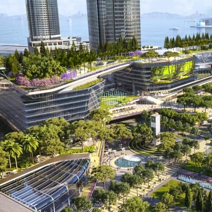 An artist’s impression of the Central harbourfront plot upon its completion. Photo: Handout