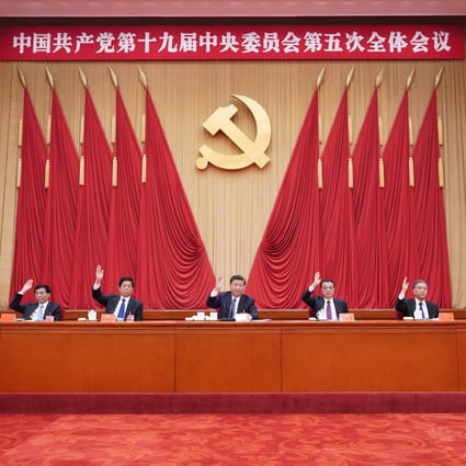 The plenum is an opportunity for displays of unity among the top leaders. Photo: Xinhua