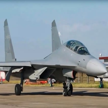 The J-16D multirole fighter jet can carry a range of weapons, interference and surveillance devices. Photo: Handout