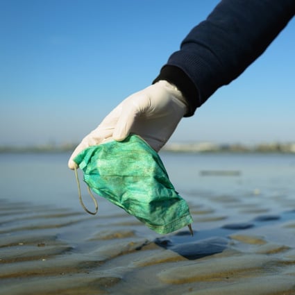 Masks and other medical products have often ended up in the oceans. Photo: Shutterstock