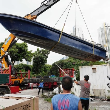 Seizing boats on land has been a key part of the Hong Kong customs department’s anti-smuggling toolkit. Photo: Robert Ng