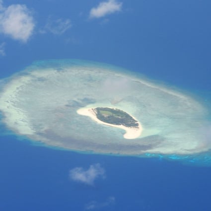 A reef in the disputed Spratly Islands, where China has been building up its military infrastructure and presence. Photo: AFP