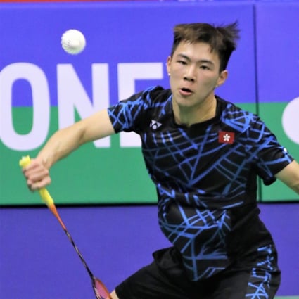 Lee Cheuk-yiu in action during his singles semi-final at Yonex-Sunrise Hong Kong Open, in Hong Kong Coliseum. 17NOV19