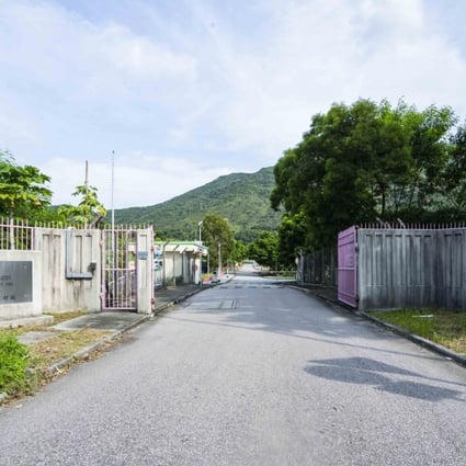 The incident happened at the entrance to the Siu Ho Wan Sewage Treatment Works on Lantau Island. Photo: Handout