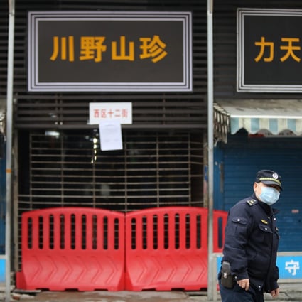 A scientist says his analysis of cases flagged by hospitals and reported in medical journals, alongside media reports, suggests most early symptomatic cases were linked to the Huanan Seafood Wholesale Market in Wuhan. Photo: Simon Song