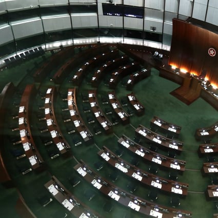 The interior of Hong Kong’s Legislative Council. Photo: Nora Tam
