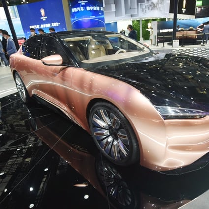 A Hengchi 1 electric vehicle on display at Auto Shanghai 2021. Photo: VCG via Getty Images