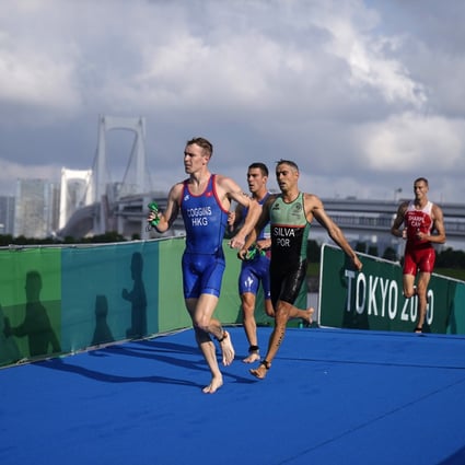 Oscar Coggins, of Hong Kong, seen here competing at Tokyo 2020 in the triathlon, could line up against Australian and New Zealand athletes next year at the Asian Games. Photo: AP