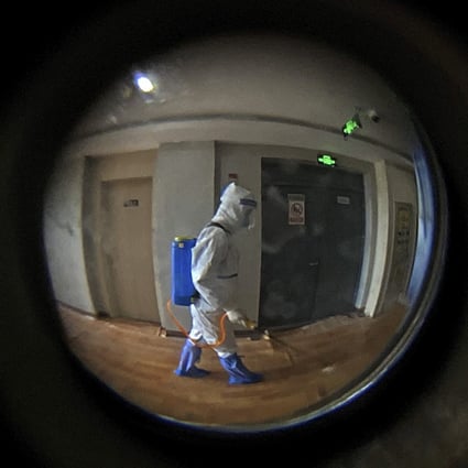 Opening a quarantine hotel room door will trigger an alarm. Photo: AP