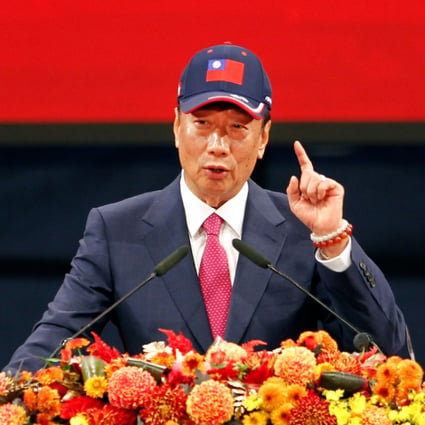Terry Gou at a Foxconn staff event in Taipei on February 2, 2019. (Picture: Chiang Ying-ying/AP Photo
