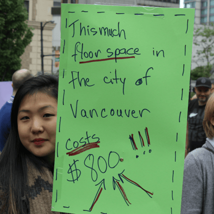 Affordable housing rallies have become common in Metro Vancouver. Photo: Jen St. Denis