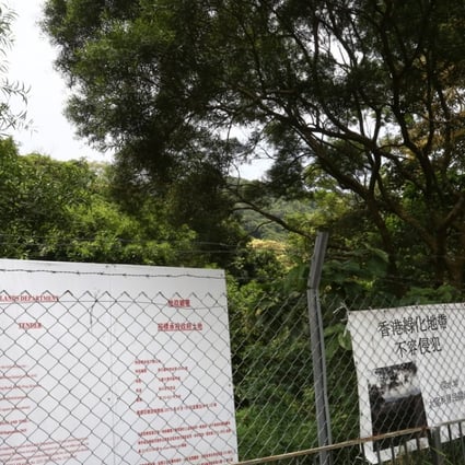 A lot being bid for by mainland Chinese and Hong Kong developers in a Lands department government site at Yin Ping Road in Kowloon Tong, Hong Kong. Photo: Jonathan Wong