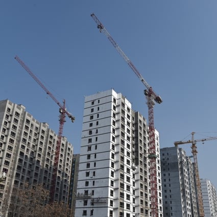 A file photo showing residential buildings under construction in Yinchuan, capital of northwest China's Ningxia Hui Autonomous Region on November 18. Photo: Xinhua .