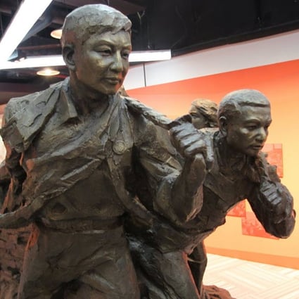 Statues of the young people, the so-called Zhiqing or educated urban youth, with two of the leading figures bearing facial similarities to China’s President Xi Jinping and Premier Li Keqiang. Photo: Simon Song