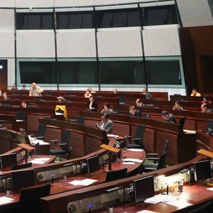 The Legco chamber was too empty to carry on with debates on Friday Photo: David Wong