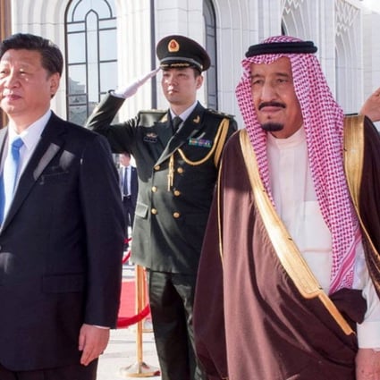 Chinese President Xi Jinping’s visit to Iran follows a trip to Saudi Arabia, where he met King Salman bin Abdulaziz (pictured). Analysts say Xi will need to walk a fine balance between the two Middle Eastern nations, which are at loggerheads over Riyadh’s execution of a Shiite cleric. Photo: SPA