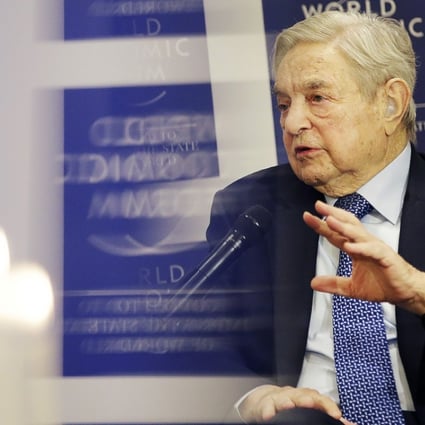 George Soros, billionaire and founder of Soros Fund Management LLC, claims a hard landing for the Chinese economy is unavoidable. Photo: Bloomberg