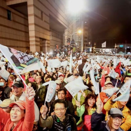 Supporters of the Taiwan’s Democratic Progressive Party celebrate Tsai Ing-wen’s victory in the island’s presidential election. If Tsai refuses to recognise the one-China principle, Beijing could bypass Taipei in its efforts to appeal to ordinary Taiwanese. Photo: Bloomberg