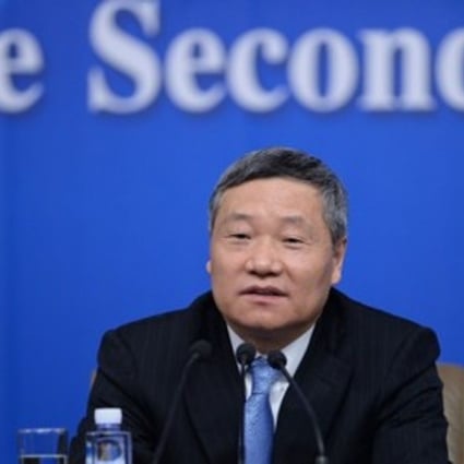 Former head of the securities regulator Xiao Gang. Photo: SCMP Pictures