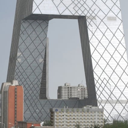 CCTV’s headquarters in Beijing is also known as the ‘Big Trousers’. Photo: SCMP Pictures