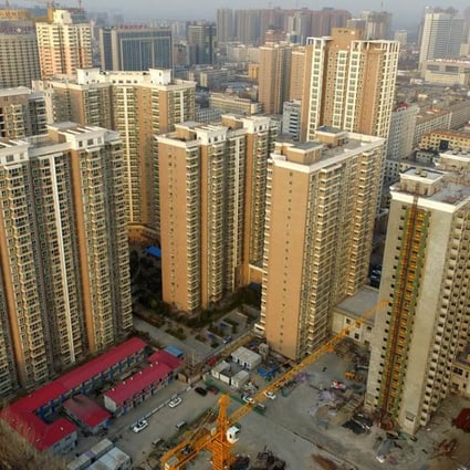 A cluster of residential buildings for sale in Zhengzhou, Henan province. Photo: Xinhua