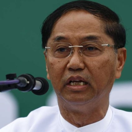 Retired Lieutenant General Myint Swe is also current chief minister of Yangon region. Photo: EPA