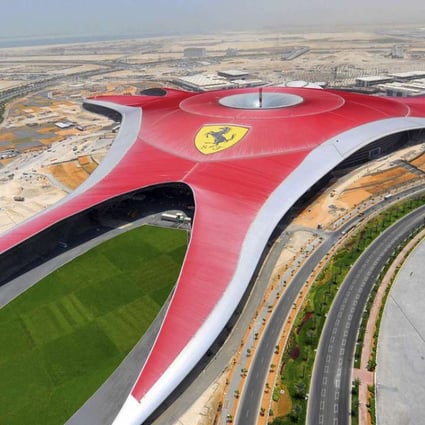 The Ferrari World theme park in Abu Dhabi, which opened in 2010 and boasted what the company said at the time was the world’s fastest roller coaster. Photo: AP