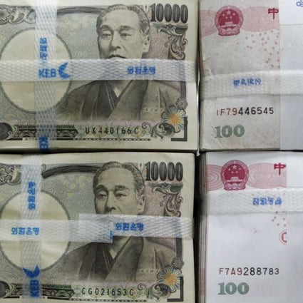 The Japanese yen rose on Tuesday by 0.44 per cent to the US dollar at 111.45, compared with a drop of 0.34 per cent on Monday. Photo: Reuters