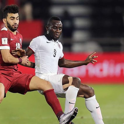 Hong Kong’s football team was eliminated in the World Cup Qualifiers after a defeat by Qatar. Photo: AFP