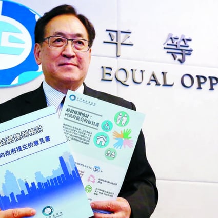 Dr York Chow Yat-ngok announces the long-awaited review of discrimination laws. Photo: K.Y. Cheng