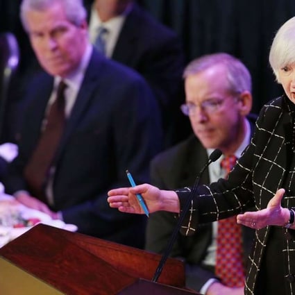Federal Reserve Board Chairwoman, Janet Yellen speaks at the Economic Club of New York on Tuesday in New York. Photo: AFP