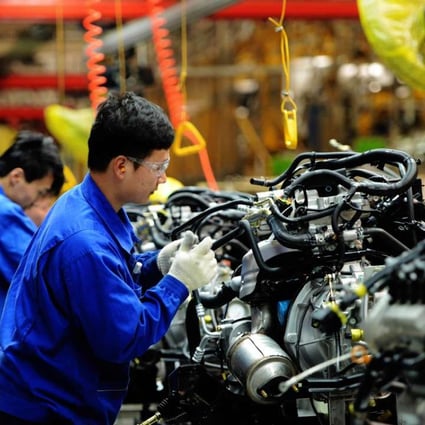 China’s government predicts the nation’s economy will grow by about 6.5 per cent annually over the next five years. Photo: AFP