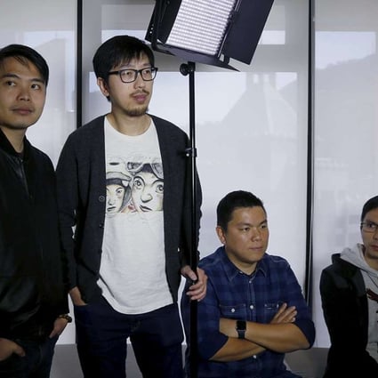 (From left) Ten Years directors Jevons Au, Ng Ka-leung, executive producer Andrew Choi and director Chow Kwun-wai. Photo: Reuters