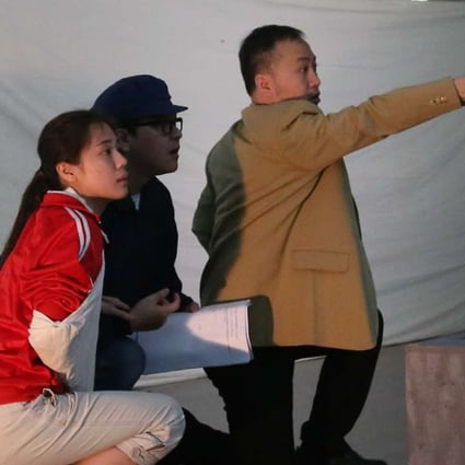 Actors of Stage64 at a rehearsal of a drama dedicated to the June 4 crackdown. Photo: K. Y. Cheng