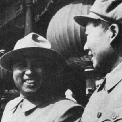 Kim Il-sung (middle) with Zhou Enlai and Mao Zedong (right) at the celebrations in Beijing in 1954. Photo: SCMP Pictures