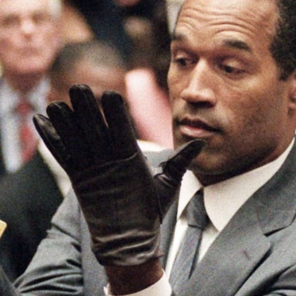 O.J. Simpson during his double-murder trial in Los Angeles in 1995. Photo: AP