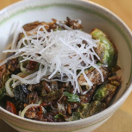 Fried Brussels sprouts with house-made XO sauce at Okra Hong Kong. Photos: K.Y. Cheng