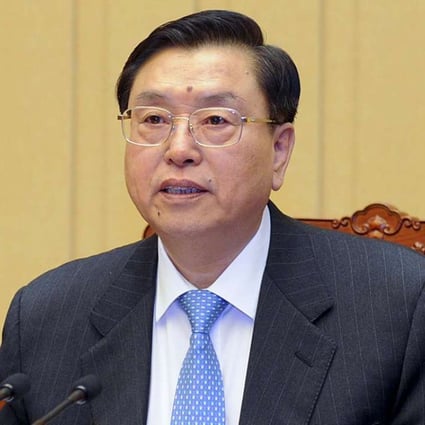 Zhang Dejiang, who chairs the National People’s Congress Standing Committee, arrives in Hong Kong on May 17. Photo: Xinhua