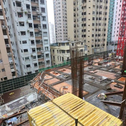 A site view of the luxury residential project Wellesley at 23 Robinson Road in Mid-levels . Photo: David Wong