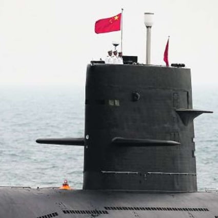 A file picture of a PLA Navy submarine on patrol. Photo: Reuters